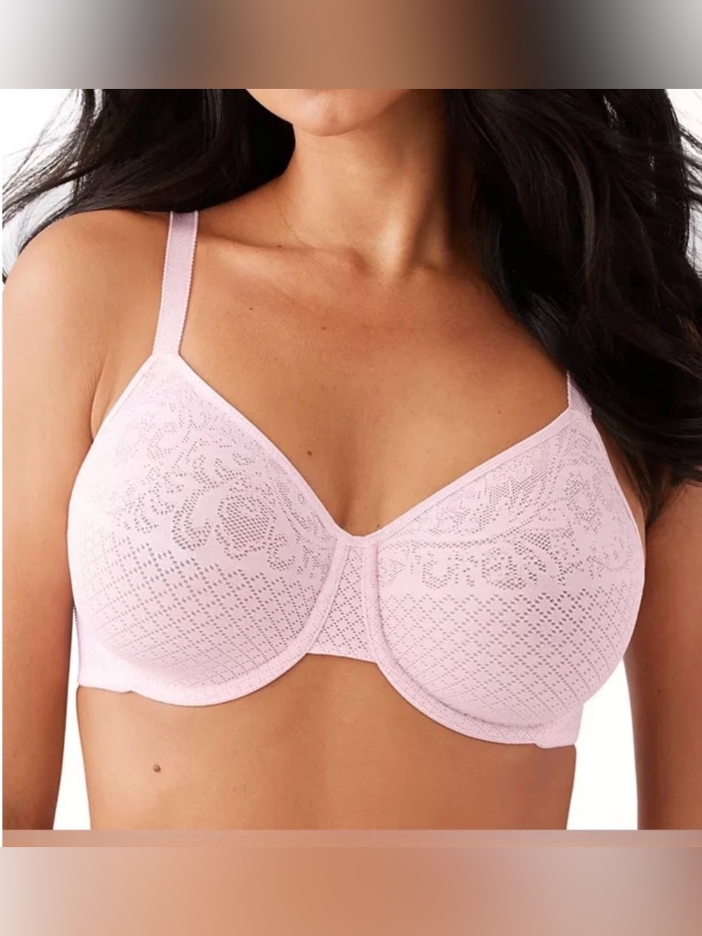 Wacoal Women’s Pink Visual Effects Minimizer Bra 857210 Size 34DDD